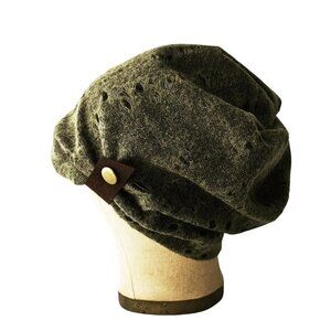 Rocks and Salt Slouchy Beanie/Hat Moss Green